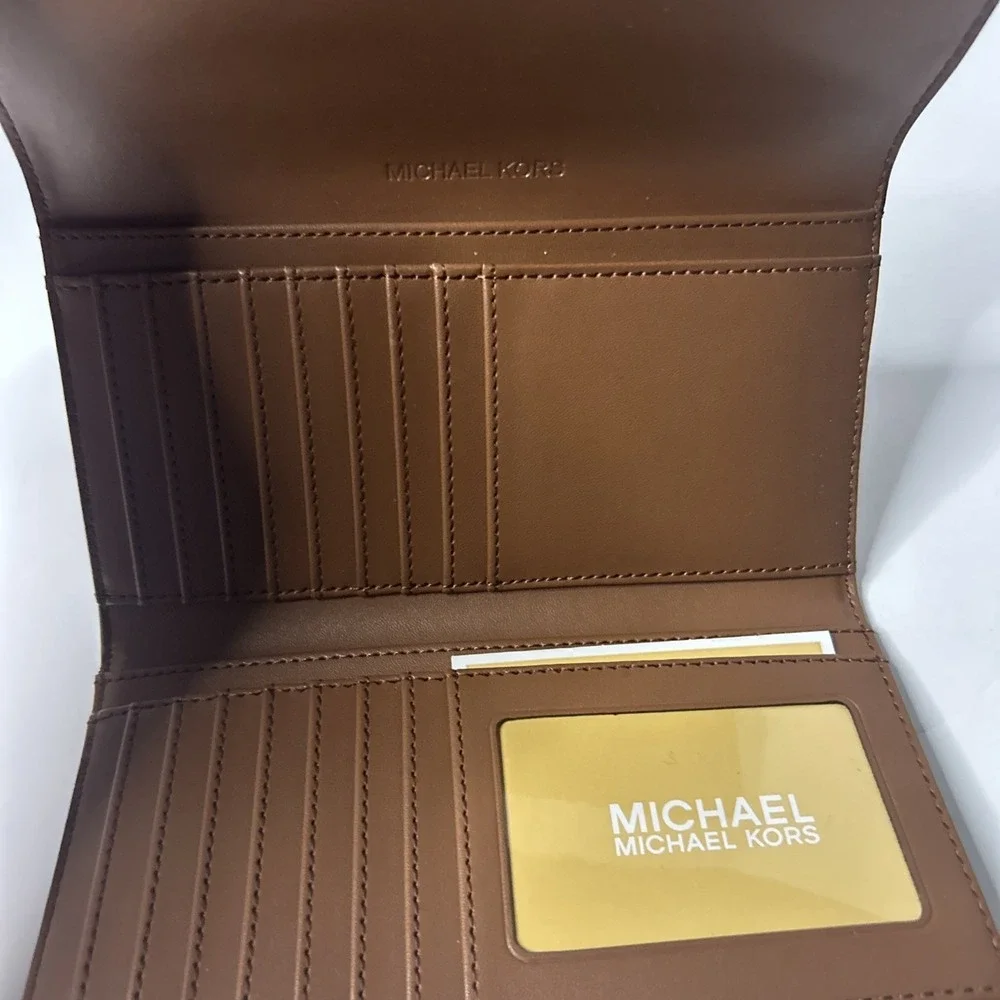 Michael Kors Jet Set Travel Large Trifold - Brown 35F8GTVF3B
